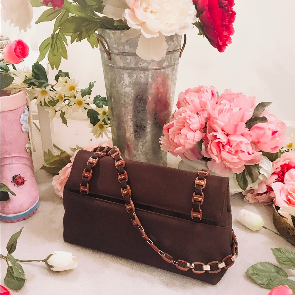 Ferragamo Brown Handbag.